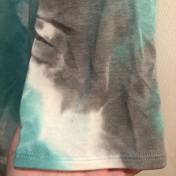 Honeyme Shirt Blue Gray Tie-Dye Top XXL NWOT - Picture 4 of 6